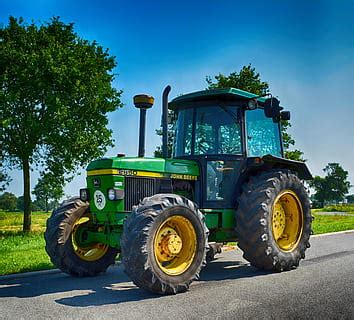 Online crop | HD wallpaper: john deere, john deere 4240, tractors, agriculture, working machine ...