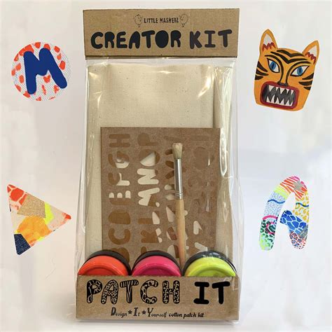 Creative kits | make your own fabric patches | Little Mashers