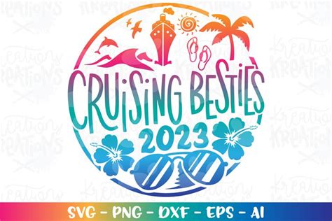 Cruise Ship svg Vacation Cruising Besties Holidays boat