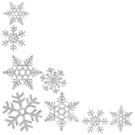 Download High Quality snowflake clipart black and white border ...