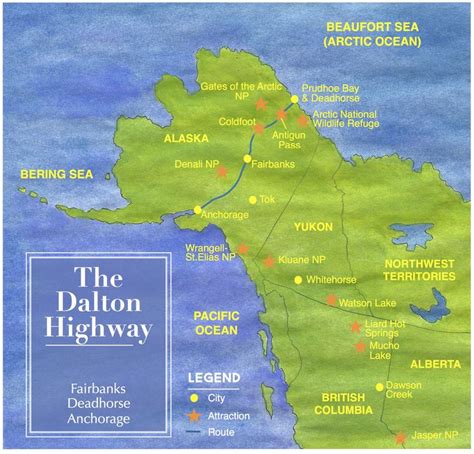 Driving the Dalton Highway, also known as the Haul Road, from Fairbanks ...