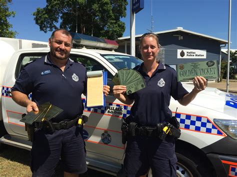 Halifax Police issue golden tickets - Townsville