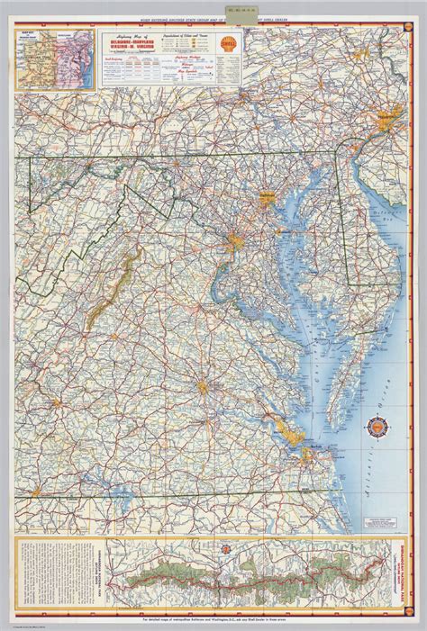 Road Map Of Virginia And Maryland | Virginia Map