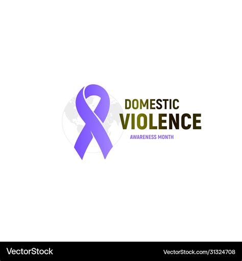 Abused victims support logo domestic violence Vector Image