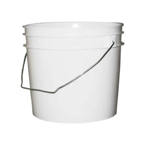 Bulk 1-Gallon Round Plastic Buckets w/ Wire Bale Handle | 24-Pack