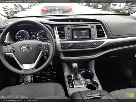 Black Interior Dashboard for the 2019 Toyota Highlander LE #129894598 ...