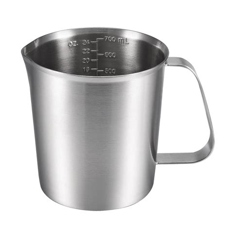 Stainless Steel Measuring Cup with Marking with Handle, 24 Ounces, 700mL - Walmart.com