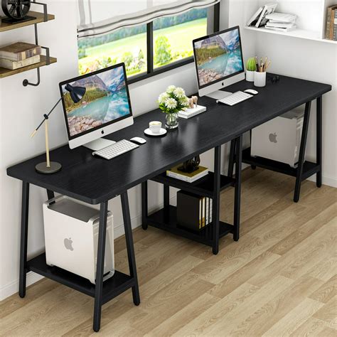 Tribesigns 94.5 Inches Computer Desk, Extra Long Two Person Desk with ...