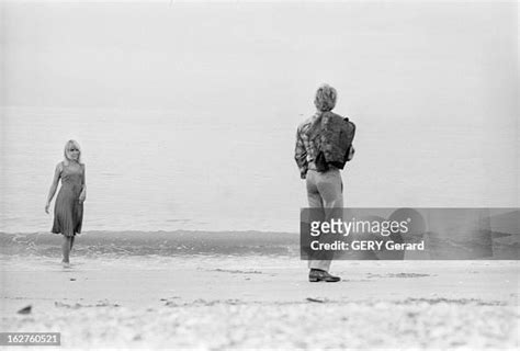 Singer Christophe And The Young Woman Who Inspired The Song 'Aline'.... News Photo - Getty Images