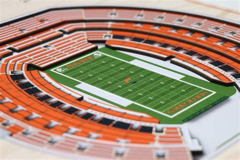 Miami Hurricanes Orange Bowl 5 Layer Stadiumview 3D Wall Art – CanesWear at Miami FanWear