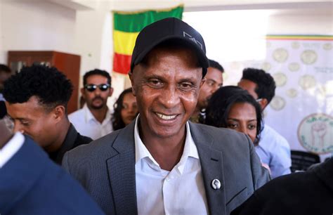 Ethiopian opposition party leader Eskinder Nega who founded the Balderas for Genuine Democracy ...