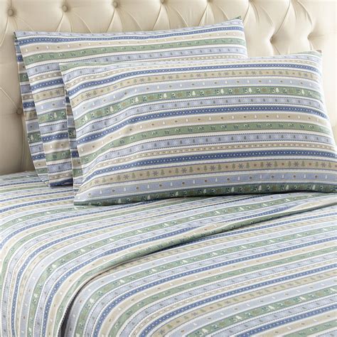 Micro Flannel® Printed Color Sheet Set, King, Calico Stripe - Walmart.com