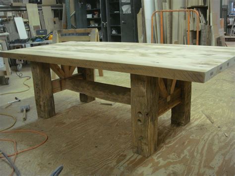 Barn Timber Farmhouse Table | Wood table design, Farmhouse table, Farmhouse dining table