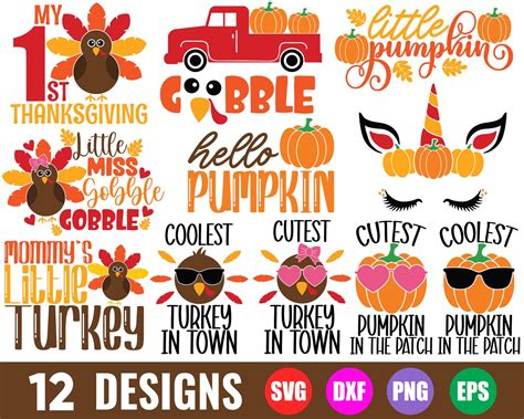 Kids Thanksgiving SVG Kids Fall Svg Thanksgiving Svg - Etsy