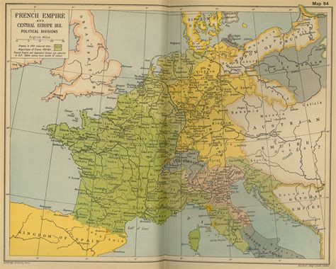 Map of Central Europe in 1811: The French Empire