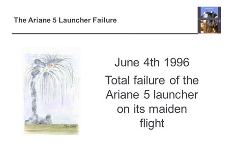 The Ariane 5 Launcher Failure June 4th 1996 Total failure of the Ariane ...