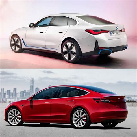 Photo Comparison: BMW i4 vs Tesla Model 3