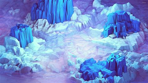 Icy blue mountains wallpaper - Abstract wallpapers - #50638