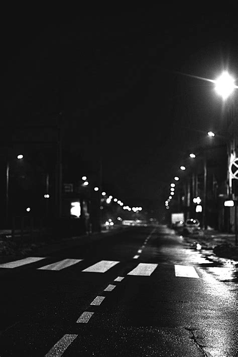 street, night, light, seat belts, transition, empty street, lights ...