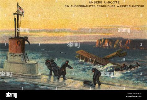 German propaganda postcard, Our U-Boats, WW1 Stock Photo: 66153814 - Alamy