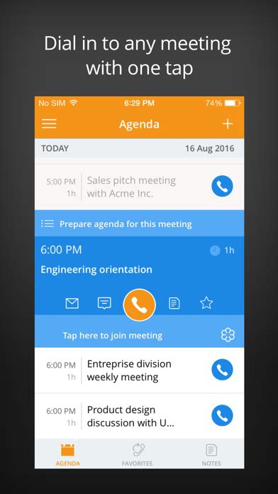 MeetingMogul – One Touch Free Conference Call App screenshot