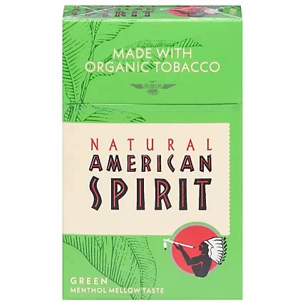 American Spirit Cigarettes Menthol Light Mellow Taste - Pack - Randalls