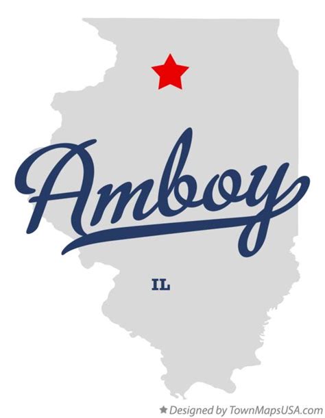 Map of Amboy, IL, Illinois