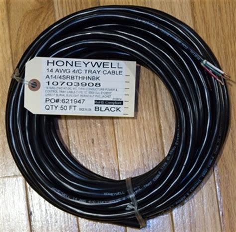 Honeywell Mini Split Cable 50 ft 14 AWG 4 Conductor THHN