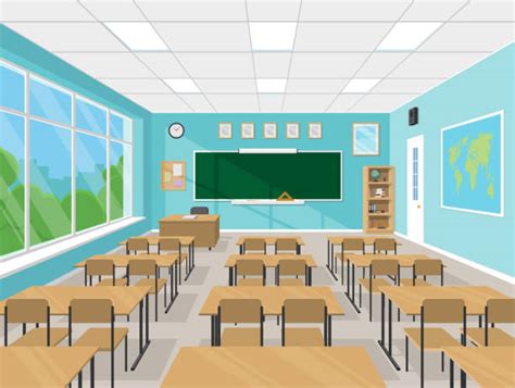 Empty Classroom Illustrations, Royalty-Free Vector Graphics & Clip Art - iStock