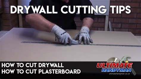 How to cut Drywall | How to cut plasterboard - YouTube