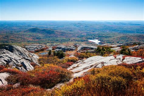 New Hampshire Forest and Bushes Seen from the Top of Mount Monadnock ...