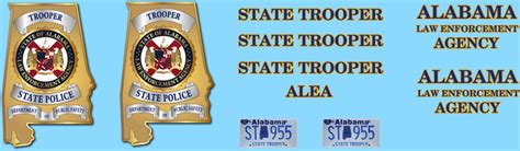 1/64 Alabama State Police (Newer Graphics) – JNS DECALS