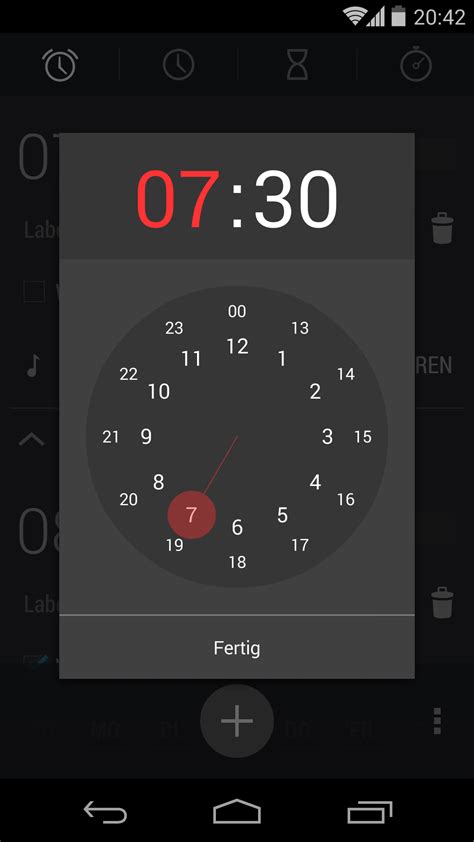 Where can I find the time picker view of the native alarm clock app of android? - Stack Overflow