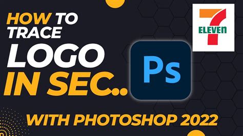 How to Trace any Logo in Photoshop 2022 in Just a few seconds - YouTube