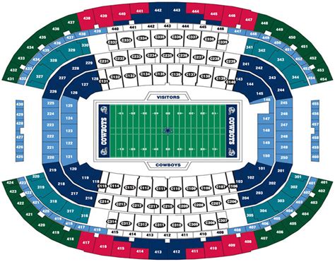 Cotton Bowl Seating Chart With Seat Numbers | Printable Templates Free