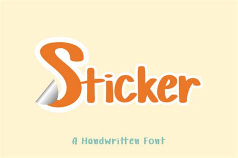 Sticker Font - iFonts.xyz