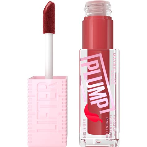 Maybelline Lifter Plump Lasting Lip Gloss, Hot Chili - Walmart.com