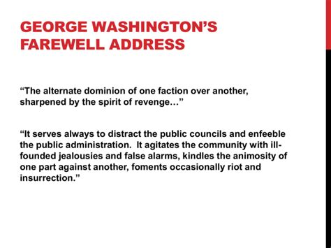 George Washington*s Farewell Address