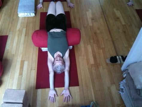 Setu Bandhasana variation | Restorative yoga, Restorative yoga sequence, Yoga help