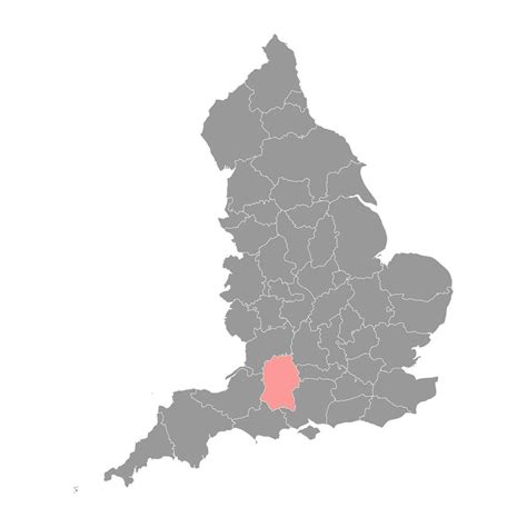 Wiltshire map, ceremonial county of England. Vector illustration ...