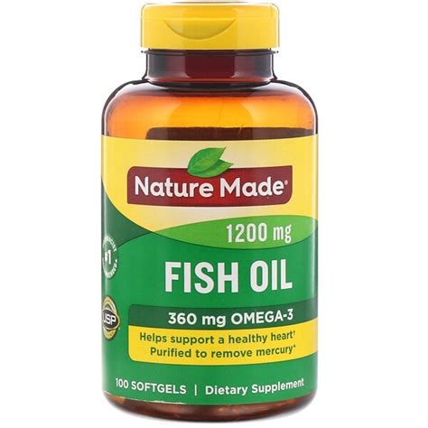 Nature Made, Fish Oil, 1,200 mg, 100 Softgels - iHerb