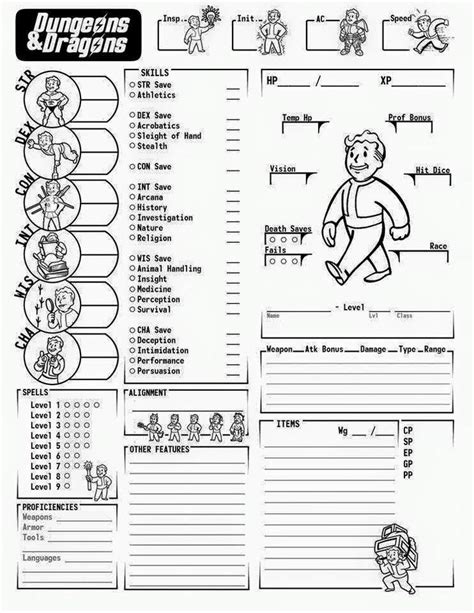 weird-and-wild-wasteland | Dnd character sheet, Character sheet, Rpg character sheet