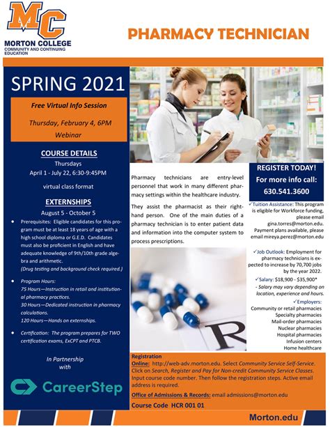 Pharmacy Technician Program – Morton College