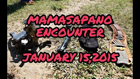 Mamasapano, Maguindanao encounter - YouTube