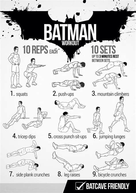 Batman workout | Workout plans | Pinterest