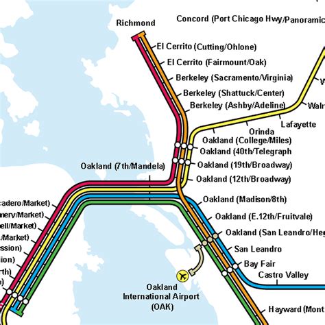 Map Of Bart In San Francisco - County Map Of Texas