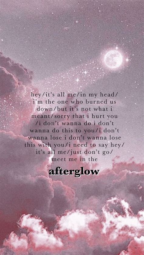 Afterglow Taylor Swift lockscreen | Taylor swift lyrics, Taylor swift ...