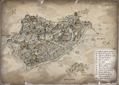 Fantasy City Map, Sci Fi Fantasy, Innsmouth, Armadura Medieval, D D ...