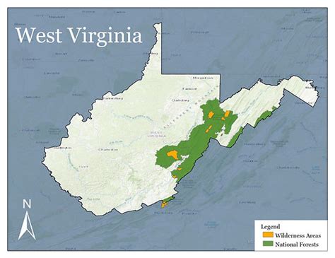 Map Of Monongahela National Forest - Spring 2024 Trends