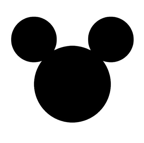 Mickey Mouse Head Silhouette Vinyl Decal Custom Sizes and Several ...